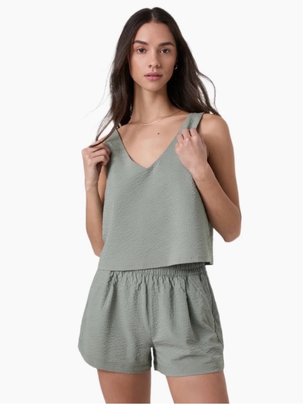 Vuori Villa Textured Tank Top NWT